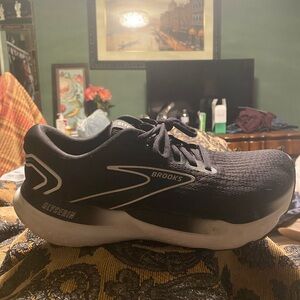 Brooks Black and White Running Shoe